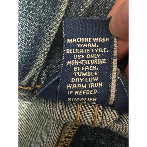 VTG Y2K Denim Skirt Arizona NWT Jean Paper Bag Mini Light Acid Wash Sz 11 - Picture 8 of 11